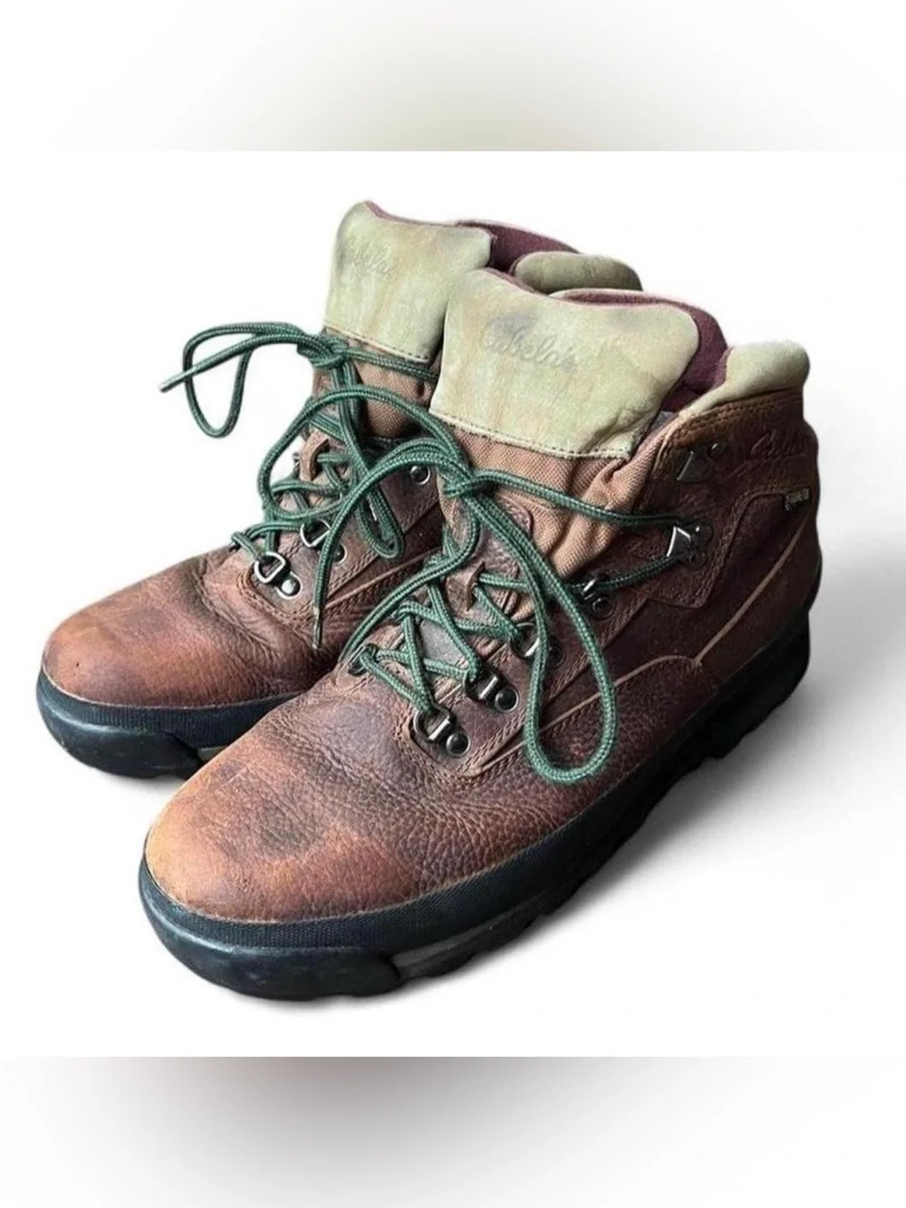 Cabela's Rimrock GORE-TEX Leather Hiking Boots Brown Men's Size 10.5